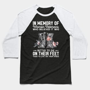 Women Veteran Memory T Shirt, Veteran Shirts, Gifts Ideas For Veteran Day Baseball T-Shirt